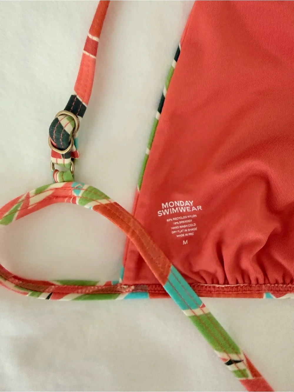 MONDAY SWIM Tropical Floral Triangle Bikini Set